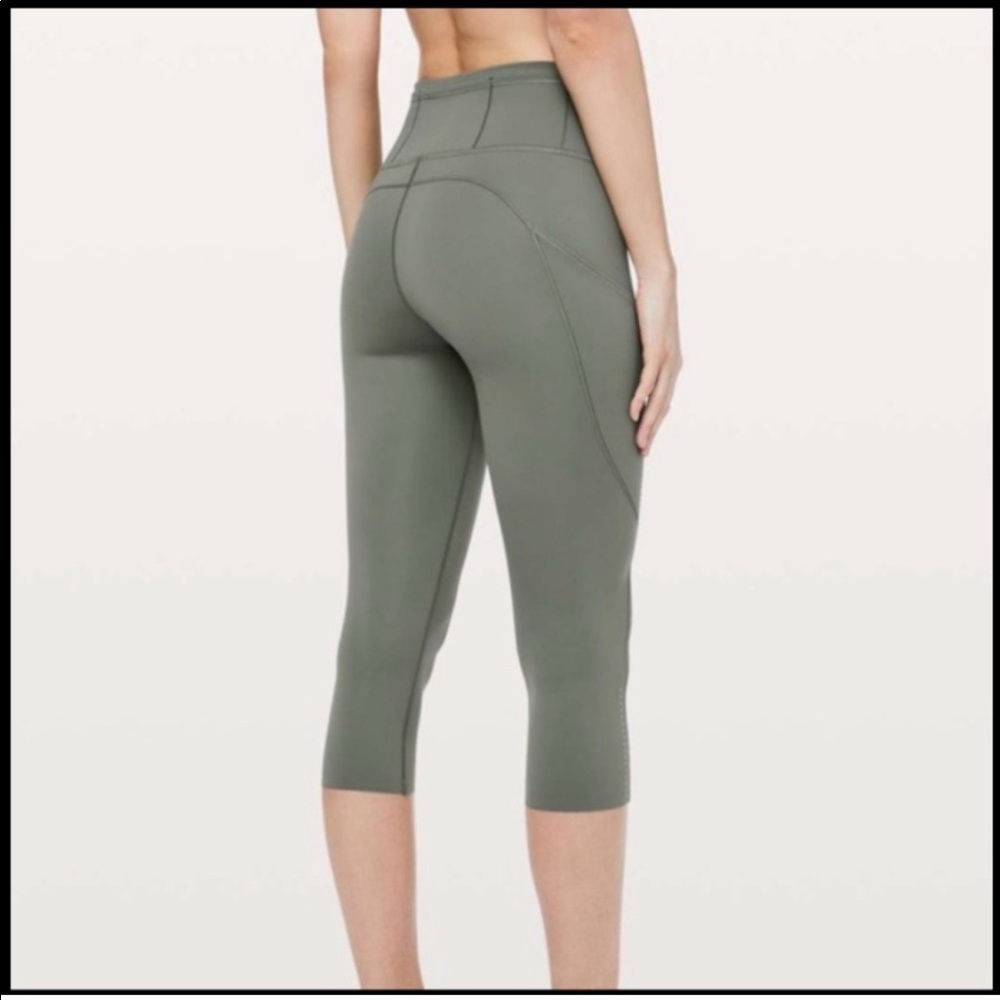 Lululemon Fast and Free Crop, 19”